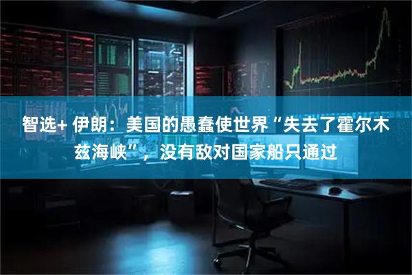 智选+ 伊朗：美国的愚蠢使世界“失去了霍尔木兹海峡”，没有敌对国家船只通过