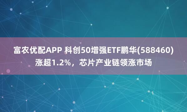 富农优配APP 科创50增强ETF鹏华(588460)涨超1.2%，芯片产业链领涨市场